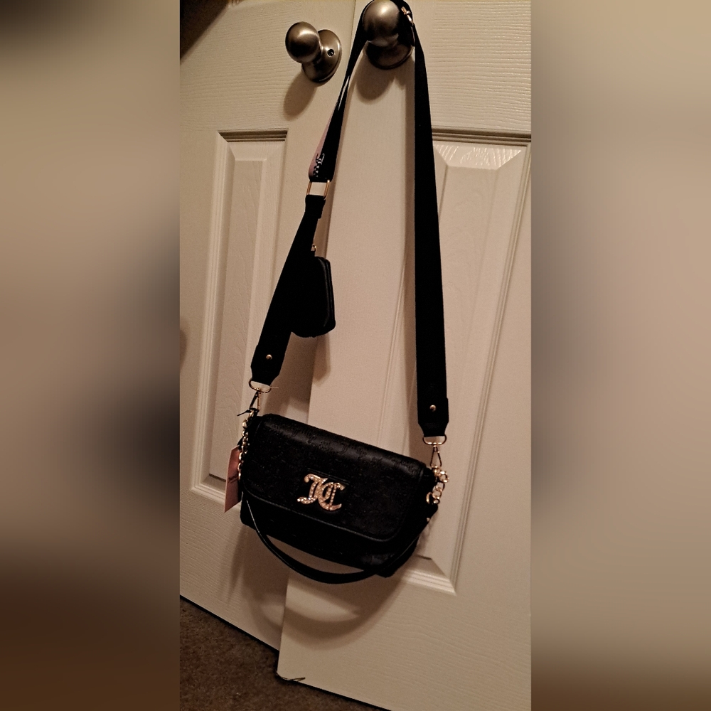 Juicy Couture Liquorice Crossbody with change purse NWT